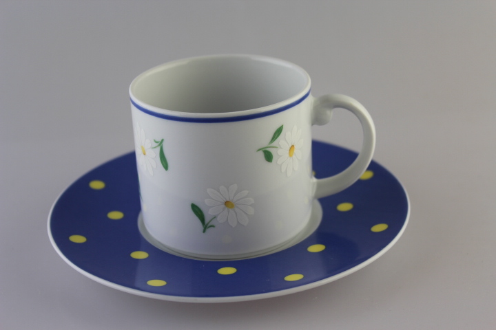 Kaffeetasse mit Untert. 2 teilig - Seltmann Weiden - Holiday - Magarite