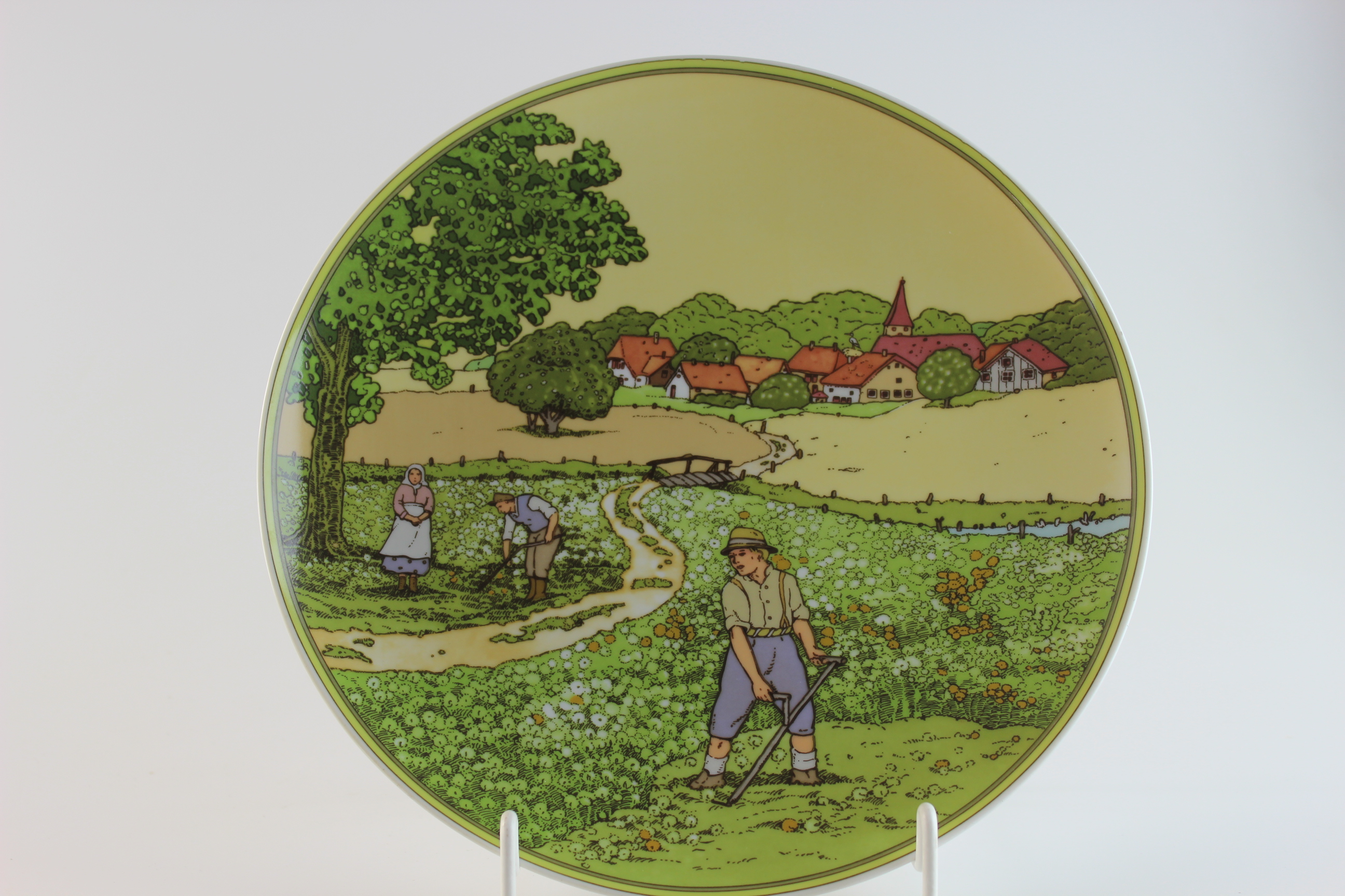 Wandteller - V&B/ Heinrich - Leben mit der Natur - Bauer im Sommer