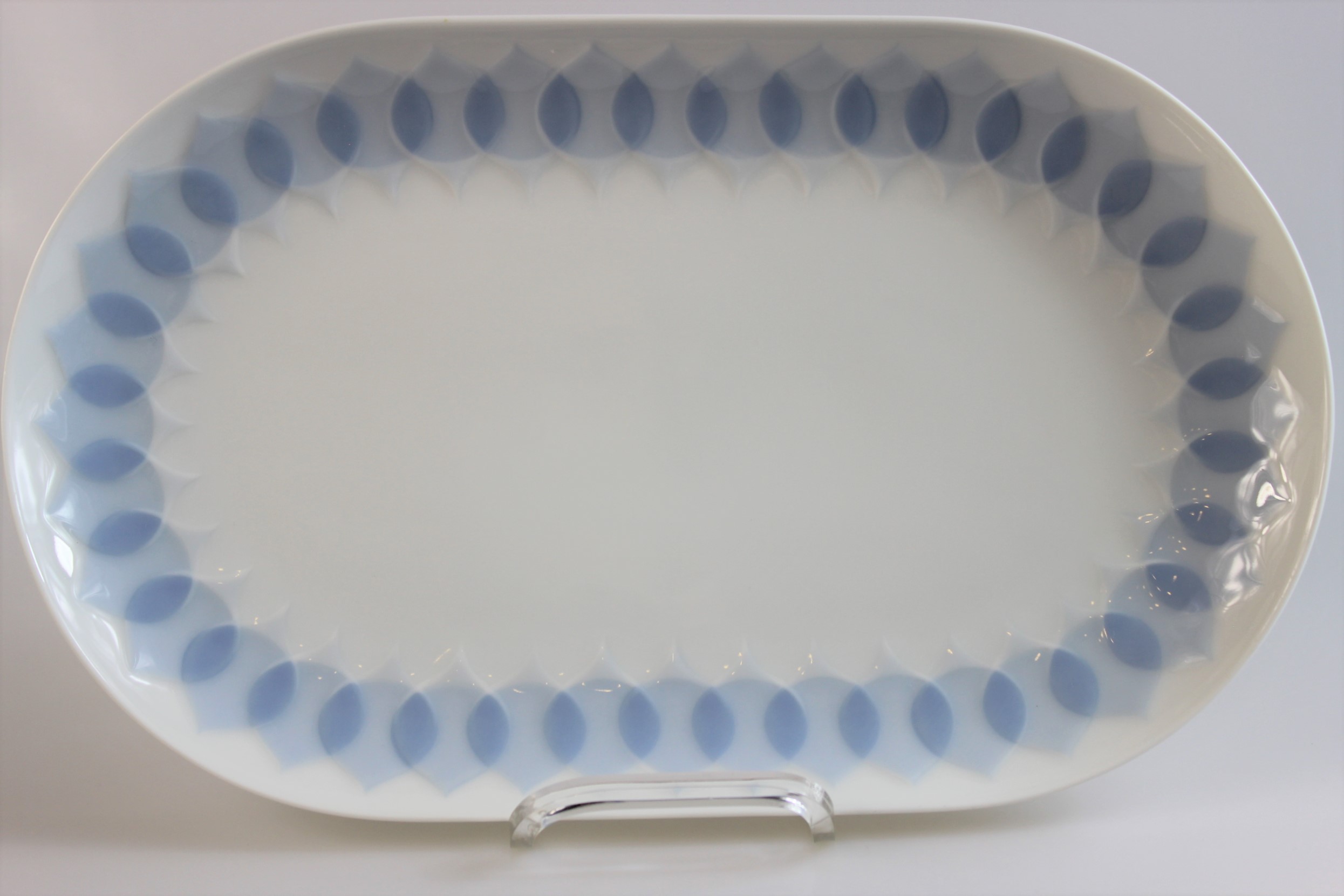 Fleischplatte 33,5 cm - Rosenthal - Lotus - Blau