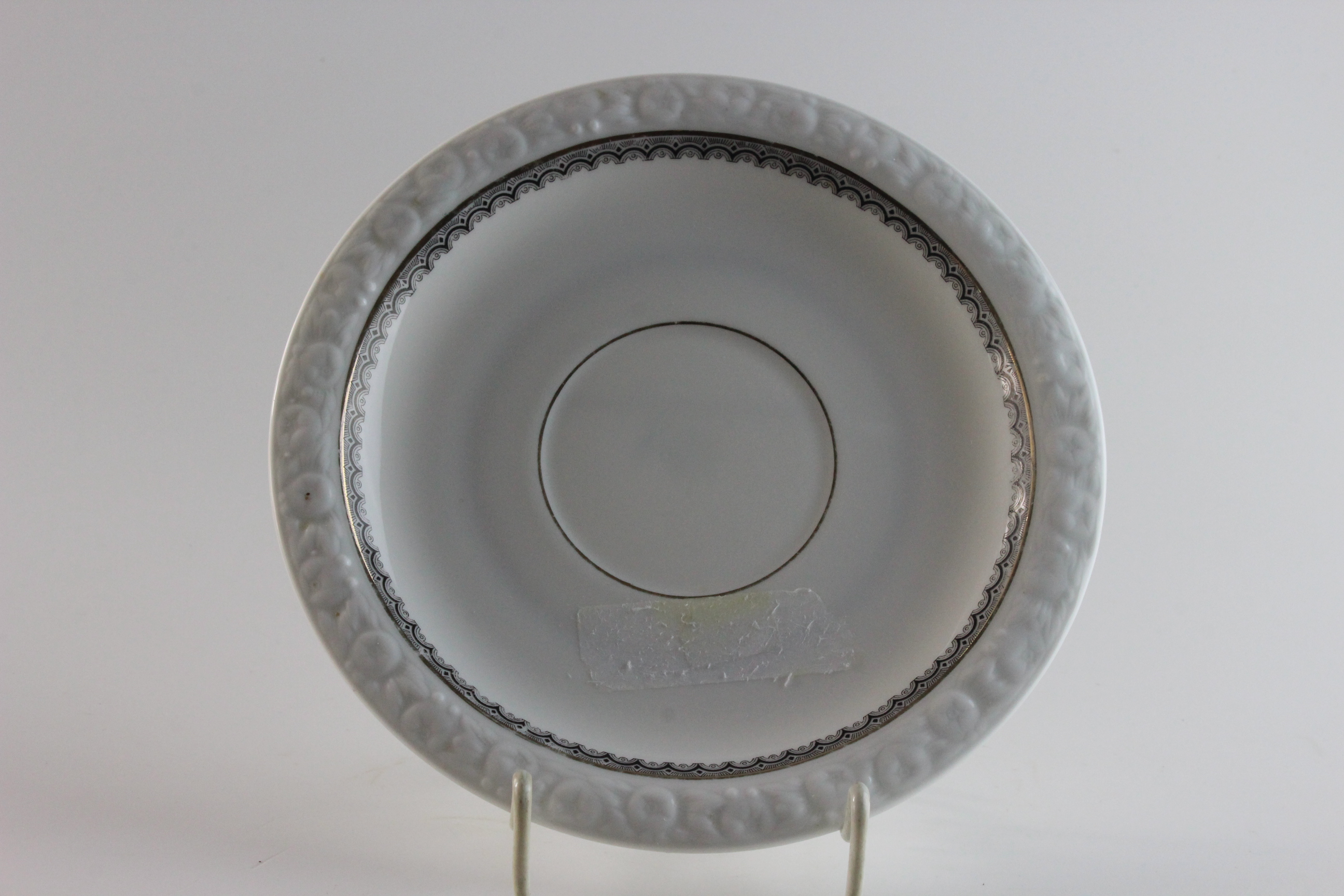 Untertasse - Rosenthal - Maria schwarz/gold