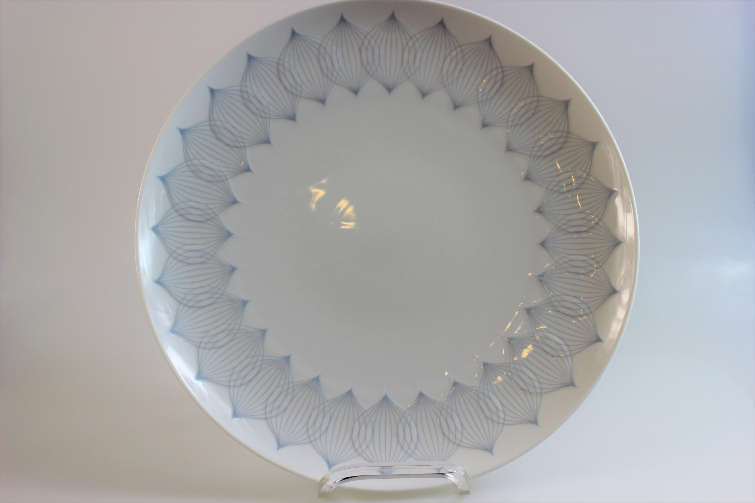 Kuchenteller Ø 28 cm - Rosenthal - Lotus - Ballett grau