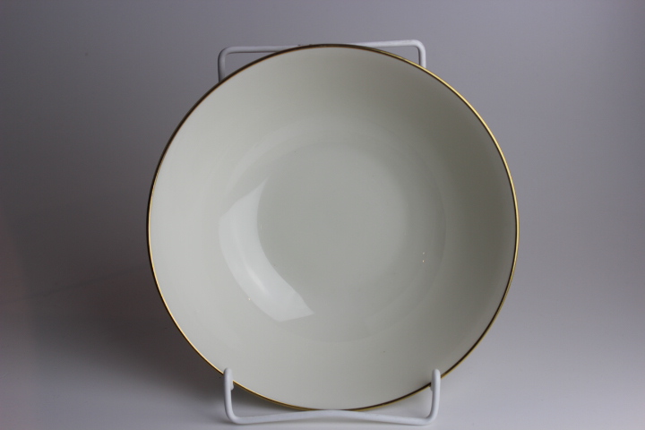Schüssel Ø 21 cm - Heinrich - Anmut - Creme/Gold schmal