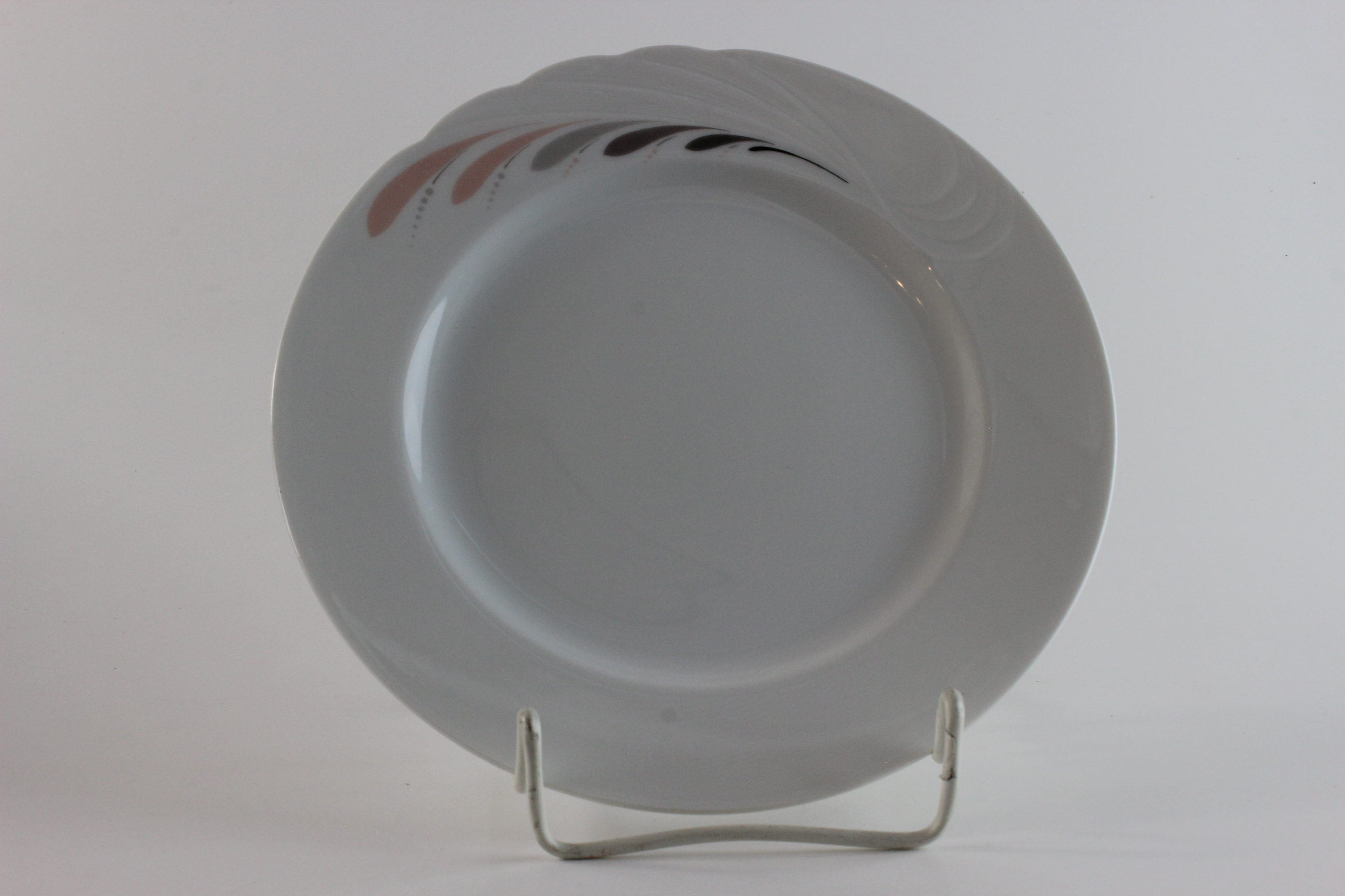 Kuchenteller - Seltmann Weiden - Grau / Rosa