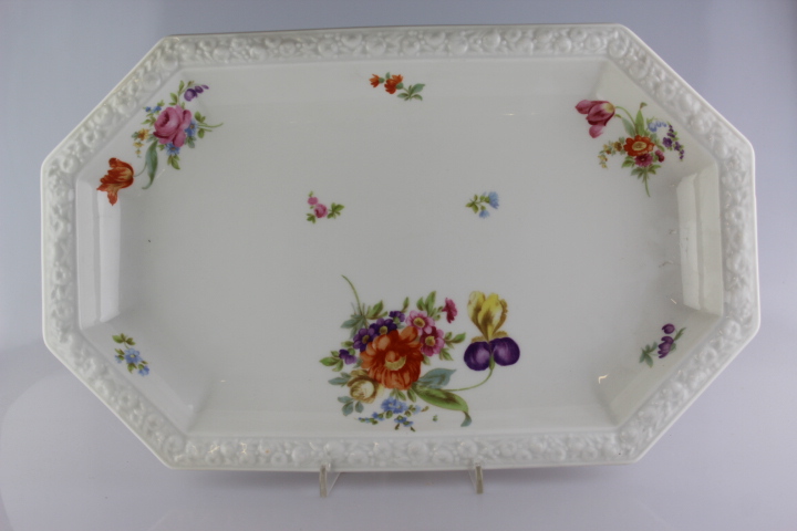 Fleischplatte 37,5 cm - Rosenthal - Sommerstrauß