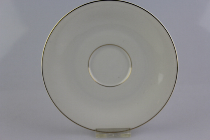 Untertasse für Kaffeetasse - Heinrich - Anmut weiß mit Goldrand schmal