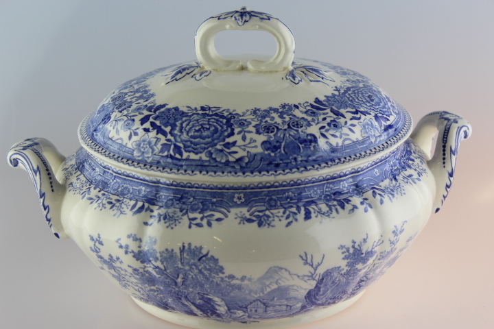 Deckelschüssel - Villeroy & Boch - Burgenland blau