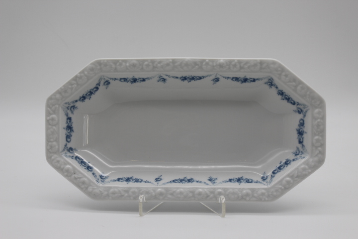 Beilagenschale - Rosenthal - Maria - Rosenkante blau