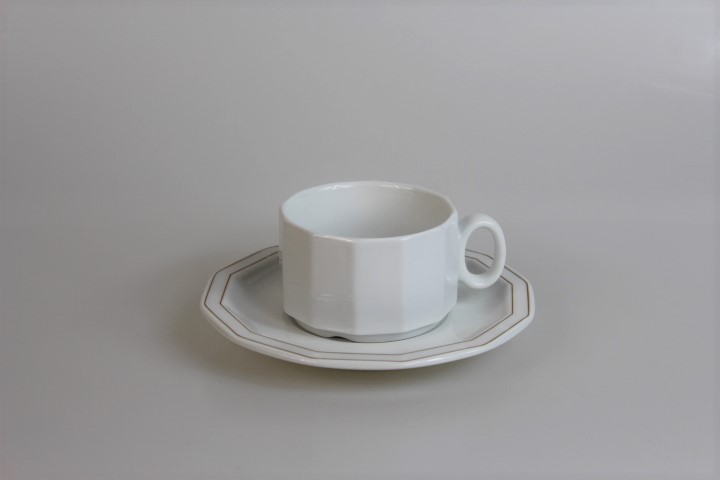 Kaffeetasse 2 tlg. - Rosenthal - Polygon - Hotelgeschirr - Korfu