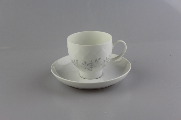 Moccatasse 2 tlg. - Rosenthal - Lotus - Pergola grau