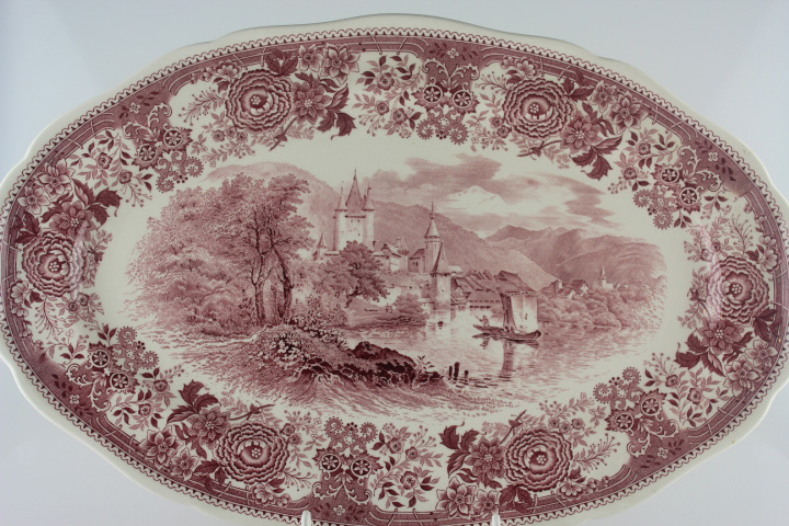 Fleischplatte 40,5 cm - Villeroy & Boch - Burgenland rot