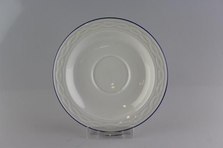 Untertasse für Kaffee - Seltmann Weiden - Blauer Rand