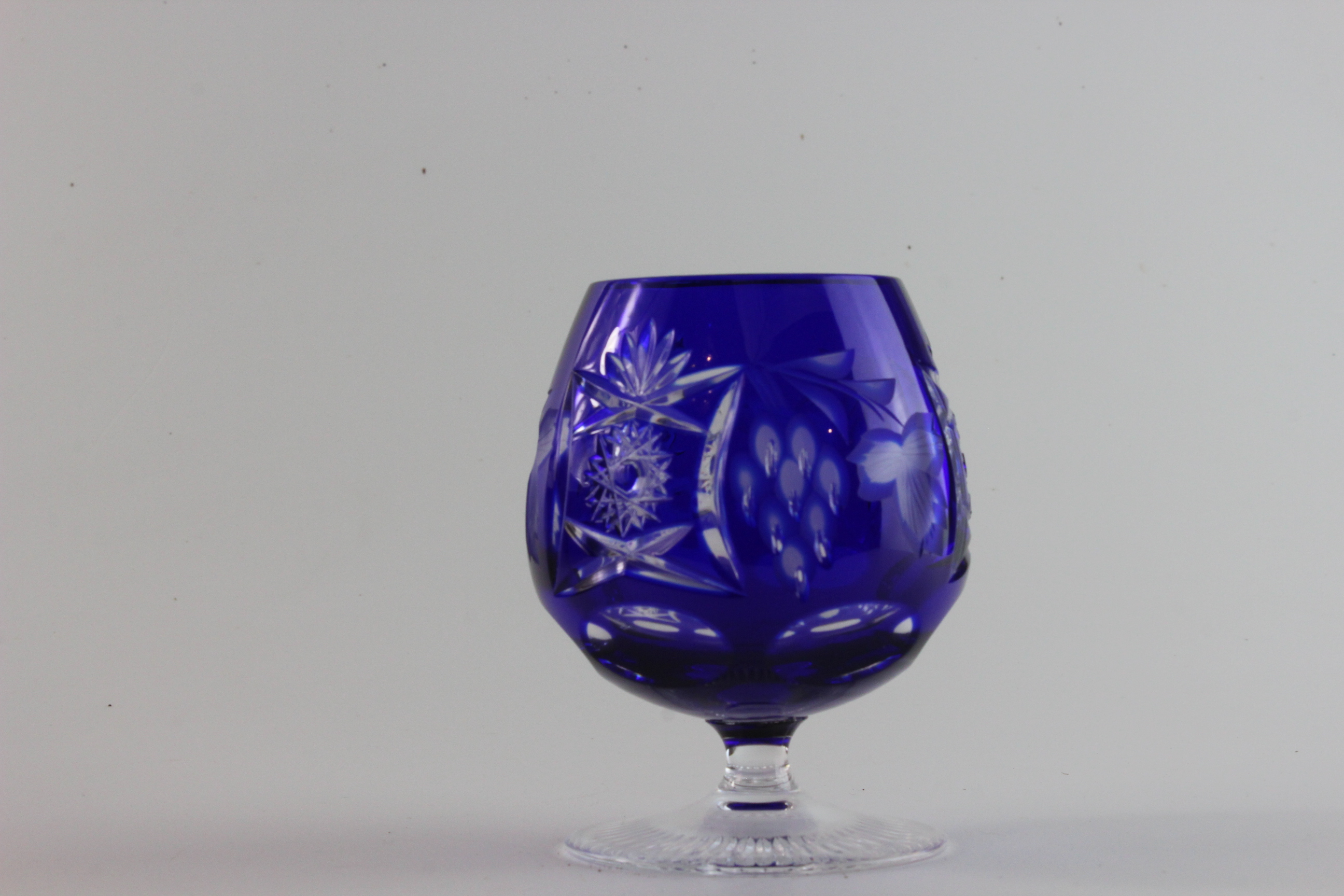 Cognacschwenker - Traube - dunkel blau