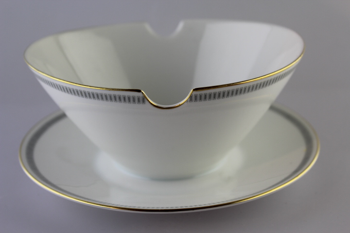 Sauciere - Rosenthal - Form 2000 - Graue Rechtecke