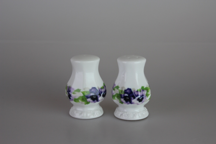 Salz- und Pfefferstreuer 2 tlg. - Rosenthal Stiefmütterchen