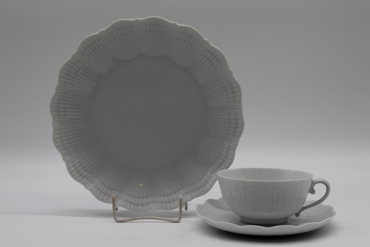 Teegedeck 3 tlg. - Giraud Limoges - Corail - weiß