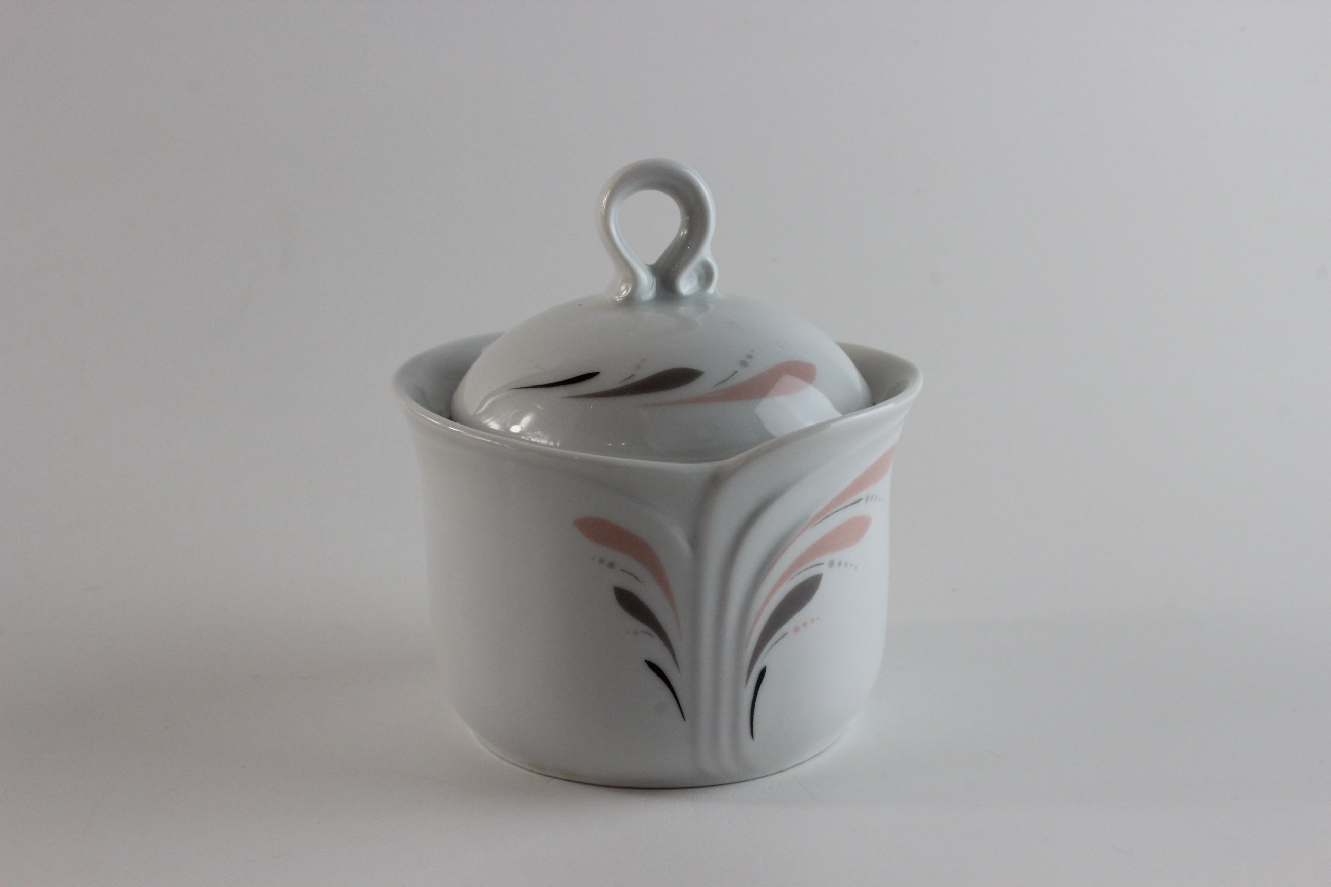 Zuckerdose - Seltmann Weiden - Grau / Rosa