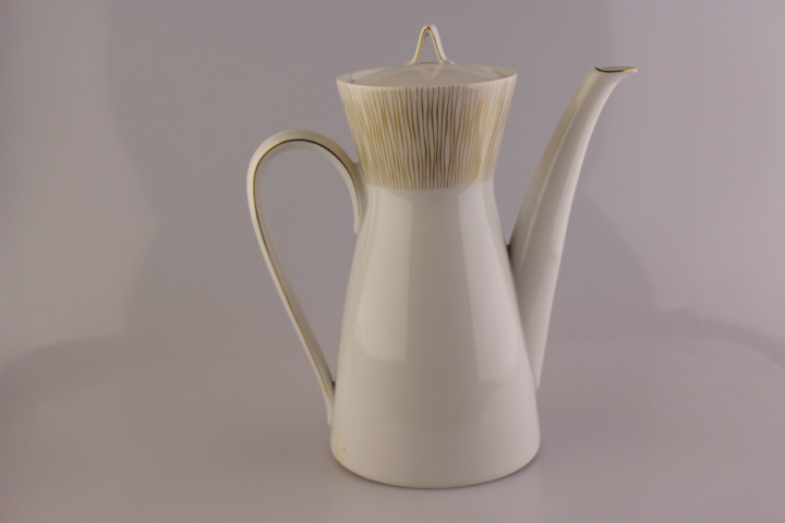 Kaffeekanne - Rosenthal - Form 2000 - Linien gold