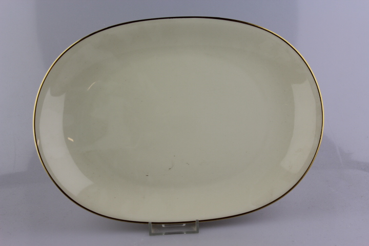 ovale Platte - Heinrich - Anmut - Creme/Gold schmal