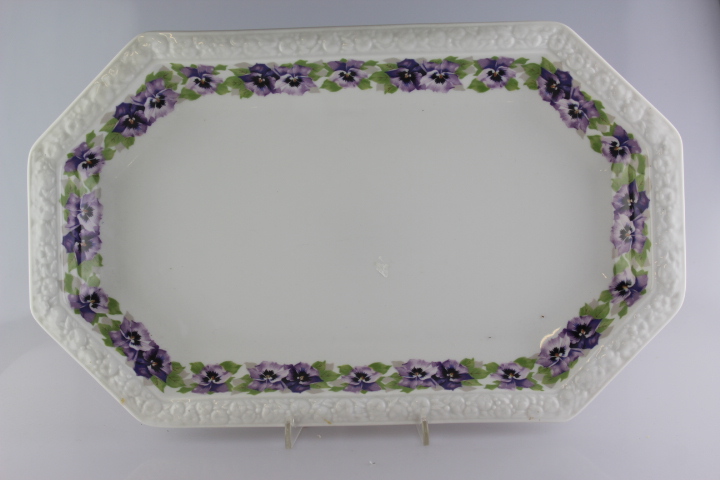 Fleischplatte 39 cm - Rosenthal - Stiefmütterchen