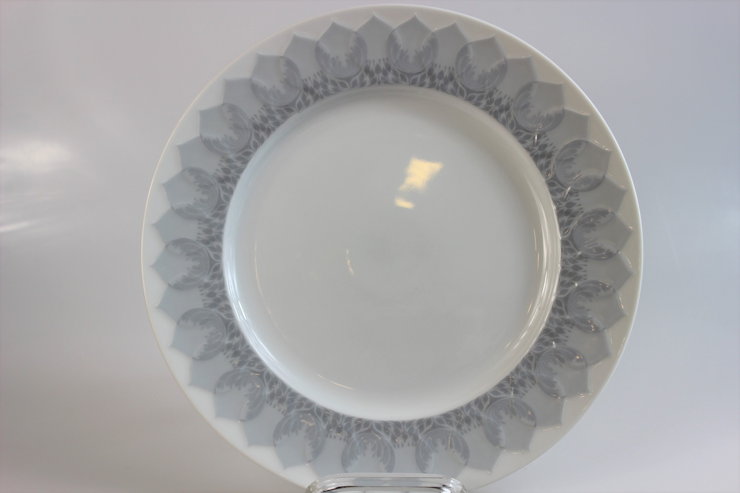 Speiseteller - Rosenthal - Lotus - Madras grau