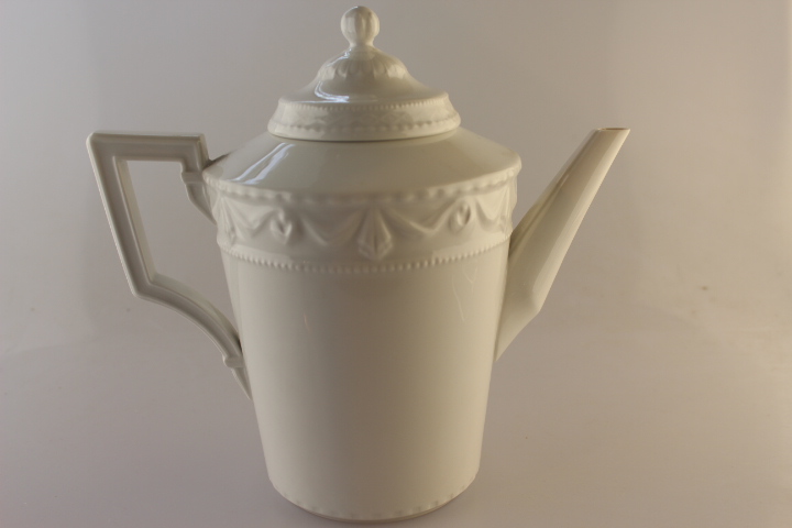 Moccakanne - KPM Berlin - Kurland - Dekor weiß