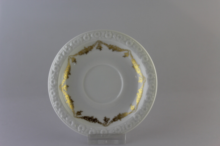 Untertasse für Moccatasse - Rosenthal - Rosenkante gold