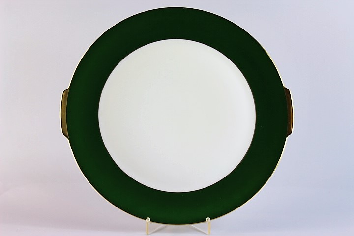 Kuchenteller mit Griffen - Heinrich - Empire - Grün 19060