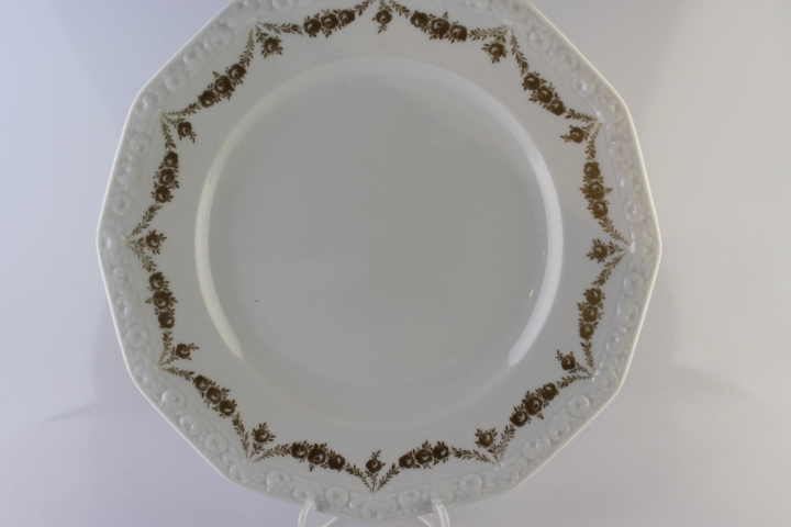 Speiseteller - Rosenthal - Rosenkante gold