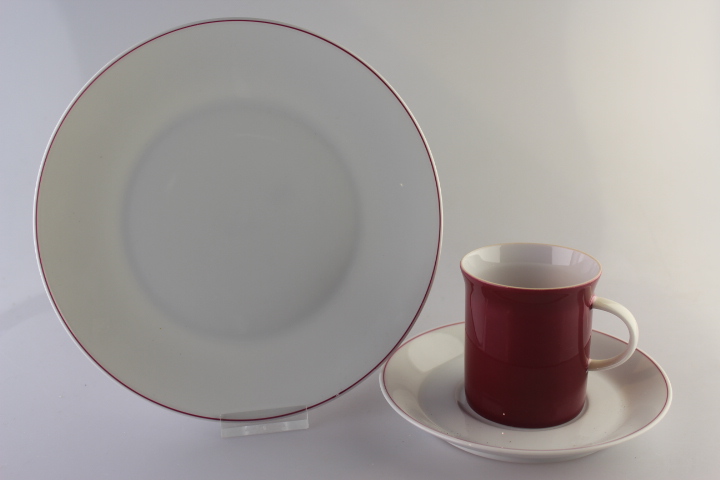 Kaffeegedeck 3 tlg. - Rosenthal - Berlin - Purpur