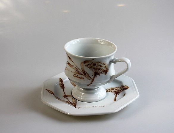 Kaffeetasse 2 tlg. - Gallo - Leonardo - Feldblüten