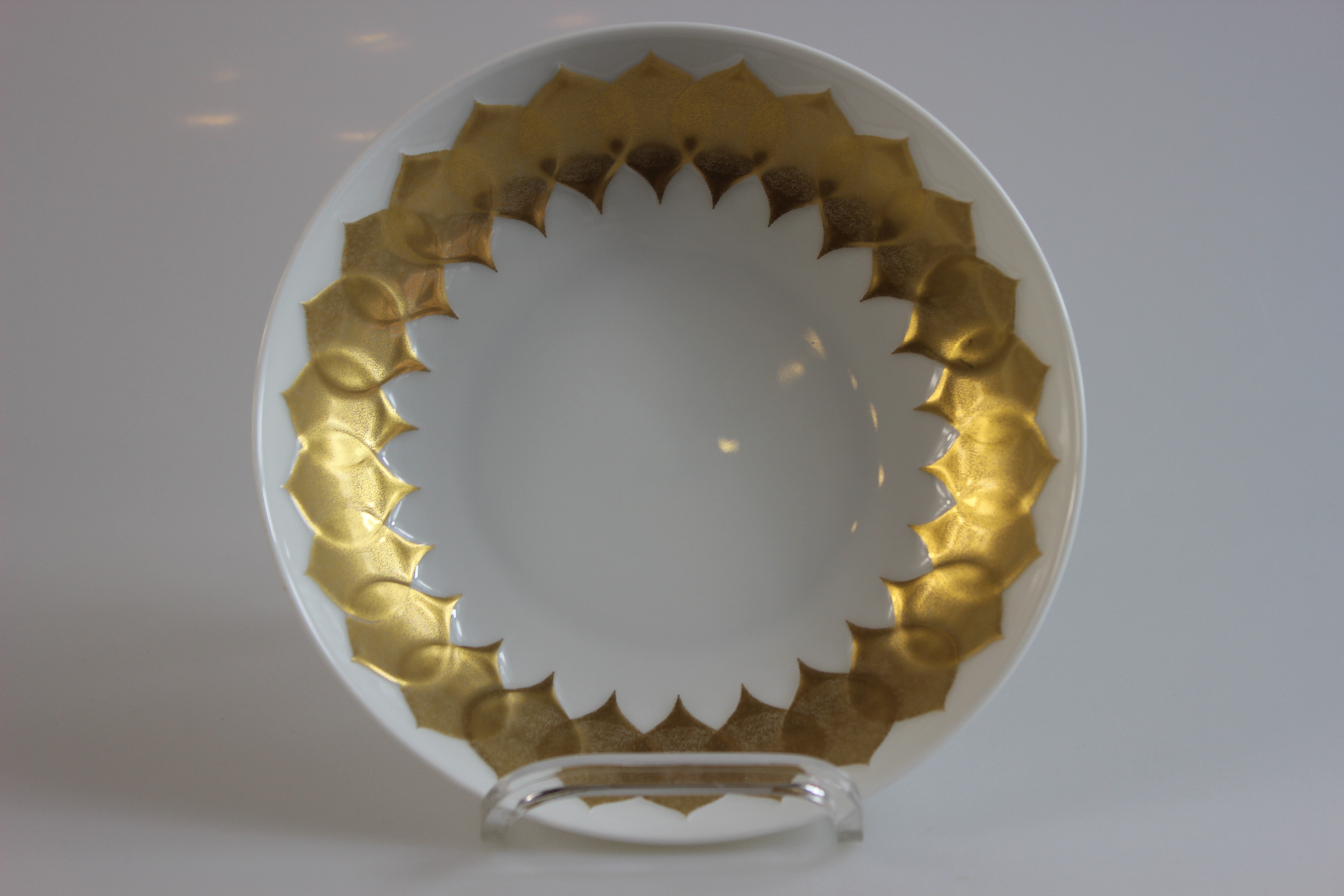 Salatteller - Rosenthal - Lotus - Goldblatt