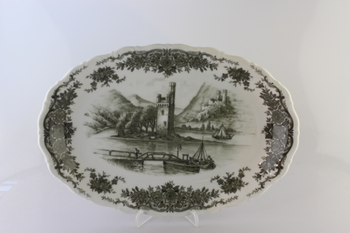 Fleischplatte 27 cm - Seltmann Weiden - Barock - Rheingau