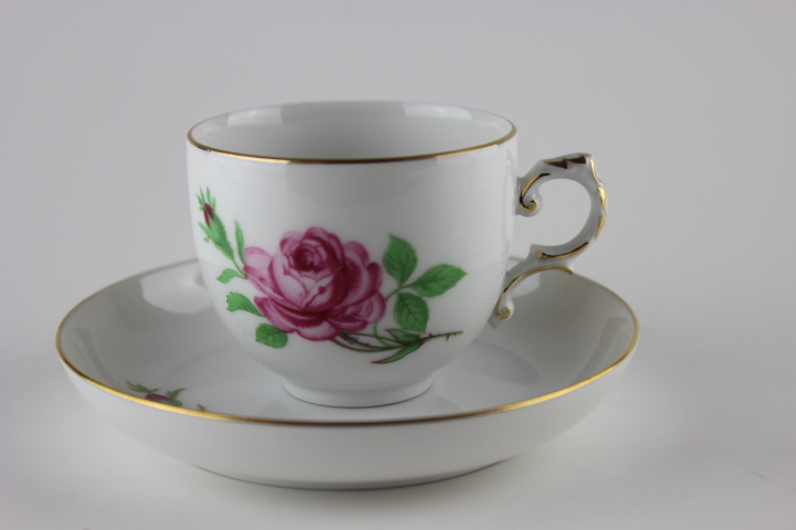 Moccatasse 2 tlg. - Fürstenberg - Rose