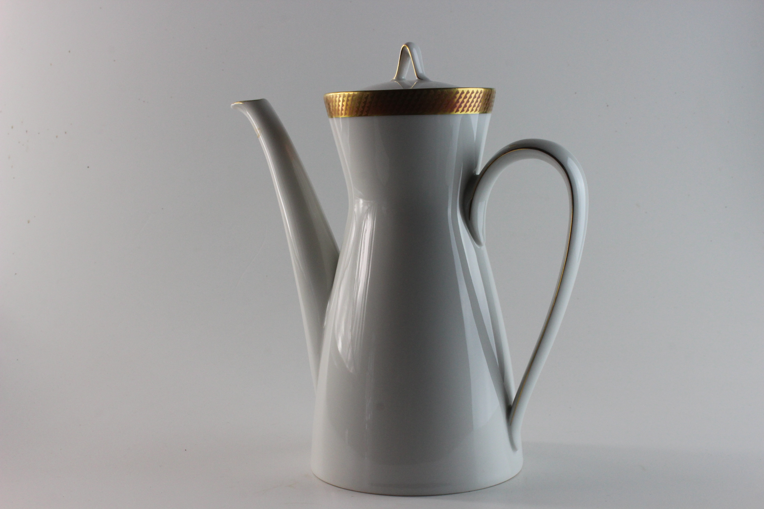 Kaffeekanne - Rosenthal - Form 2000 - Goldgitter