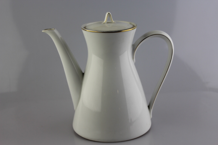 Teekanne - Rosenthal - Form 2000 - polierter Goldrand