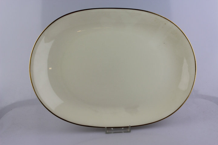 ovale Platte - Heinrich - Anmut - Creme/Gold schmal