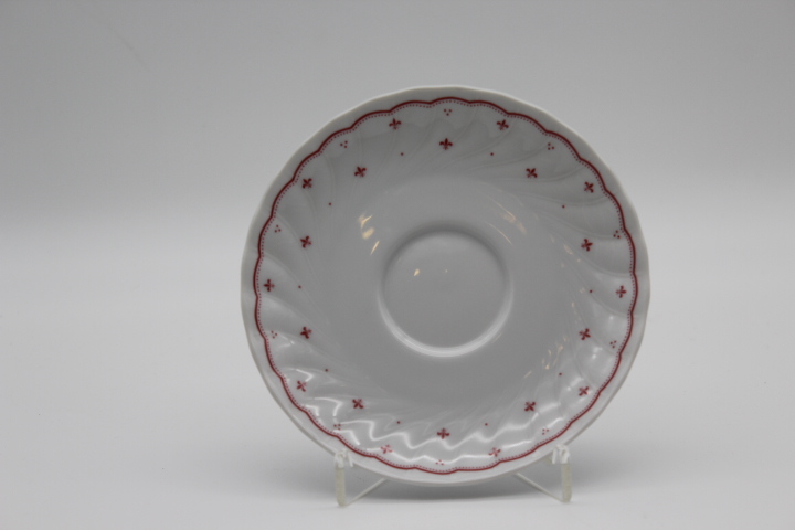 Untertasse für Kaffee - Seltmann Weiden - Regina - Mücke rot