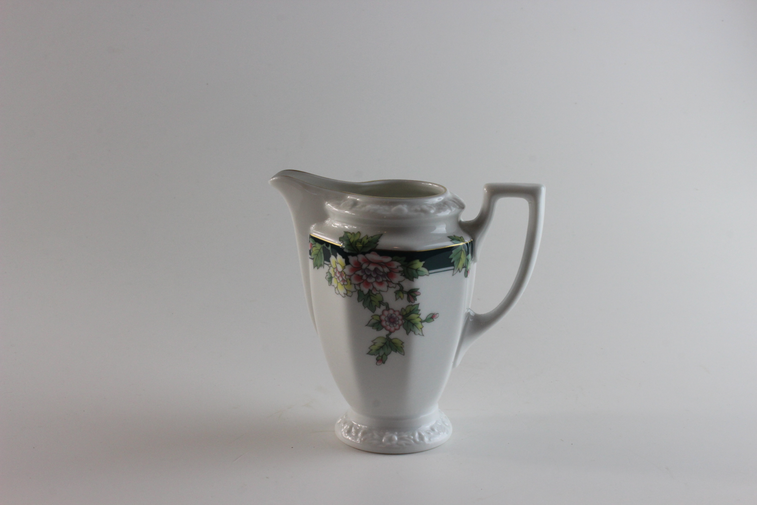 Sahnekännchen - Rosenthal - Grüne Rosenkante