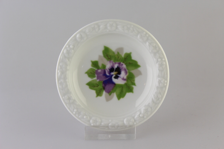 Gebäcktellerchen Ø 9 cm - Rosenthal - Stiefmütterchen