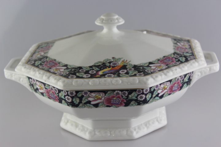 Deckelschüssel - Rosenthal - Rustica Paradiesvogel