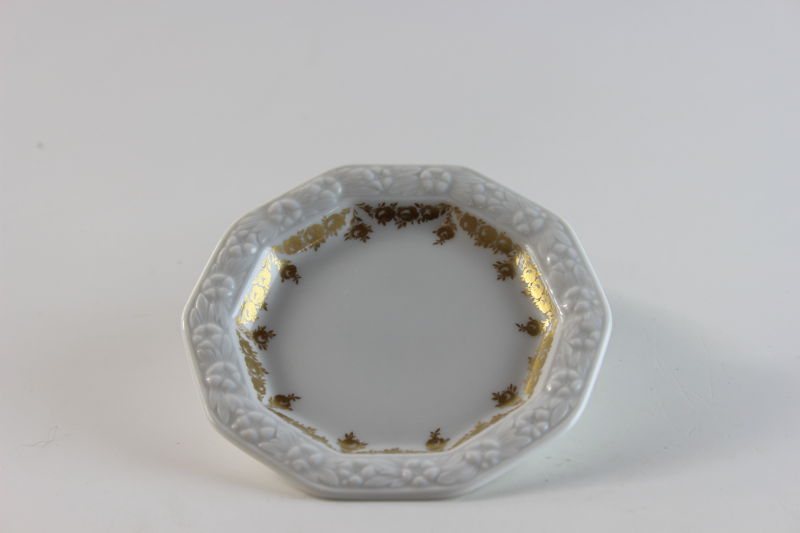 Gebäcktellerchen - Rosenthal - Rosenkante gold