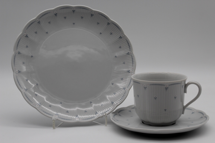 Kaffeegedeck 3 tlg. - Seltmann Weiden - Jasmin - Blaue Streublume 28166