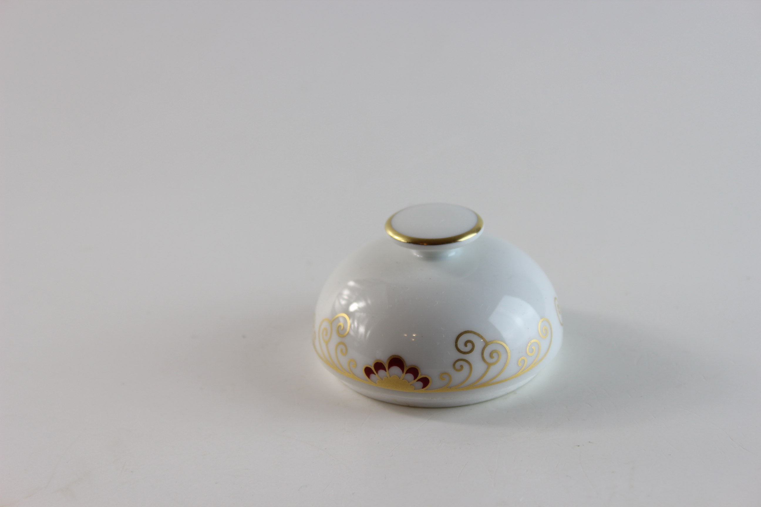 Deckel für Zuckerdose - Heinrich - Rot/Gold