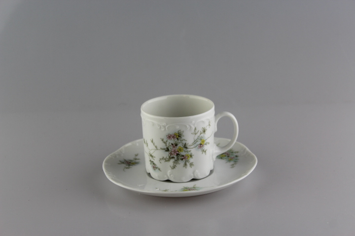 Moccatasse 2 tlg. - Rosenthal - grüne Ranke