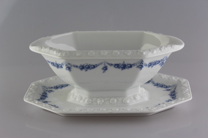 Sauciere - Rosenthal - Maria - Rosenkante blau