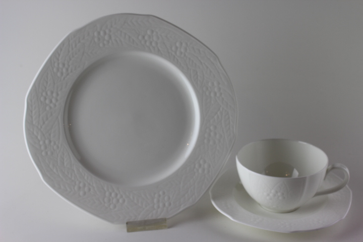 Teegedeck 3 tlg. - Heinrich/ V&B - Laureto weiß