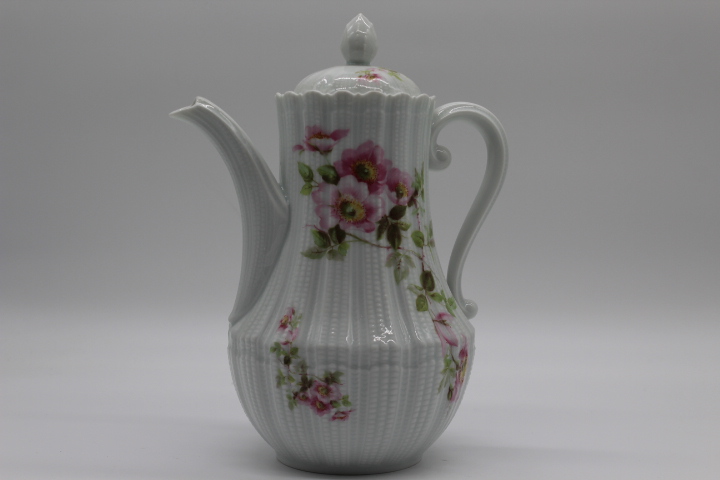 Kaffeekanne (2. Wahl) - Giraud Limoges - Corail - Heckenrose