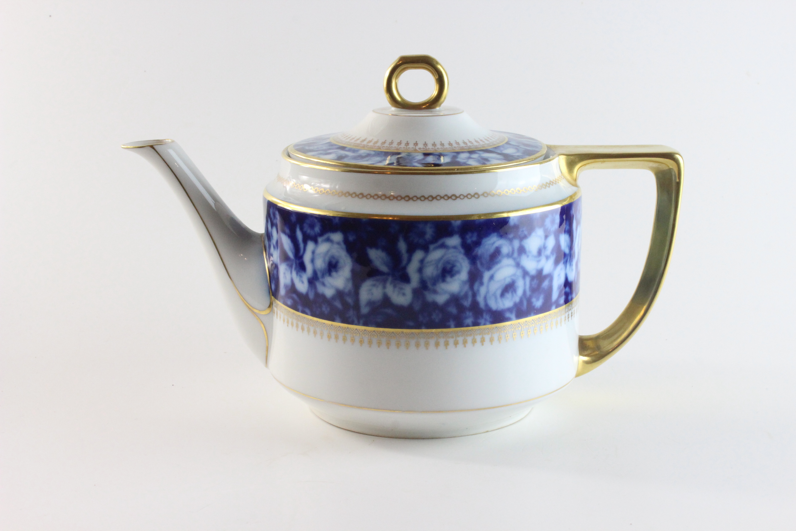Teekanne groß - Rosenthal - Bleu Royal