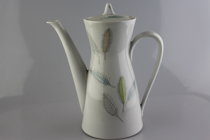 Kaffeekanne - Rosenthal - Form 2000 - bunte Blätter