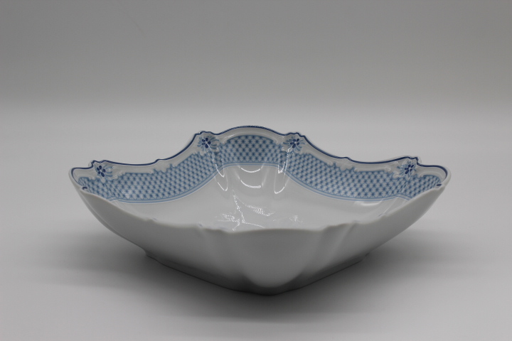 Schüssel eckig 27,2 cm (2. Wahl) - Hutschenreuther - Baronesse - Estelle blau